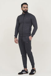 Tomy-Mockneck Warm-UP  Grey Tracksuit
